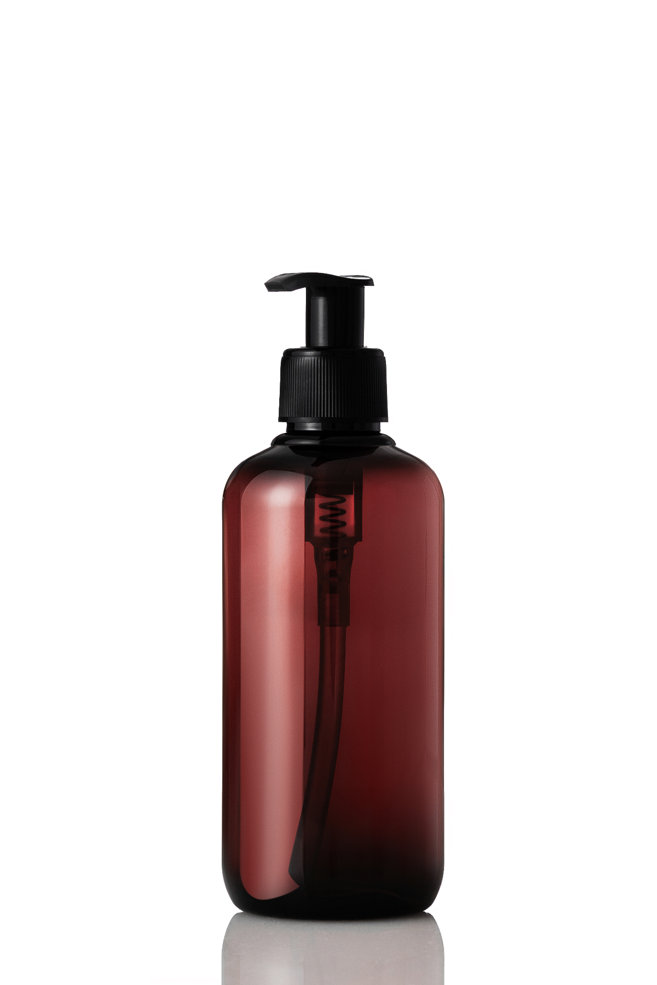 Amber Pump Dispenser Bottle — TBD