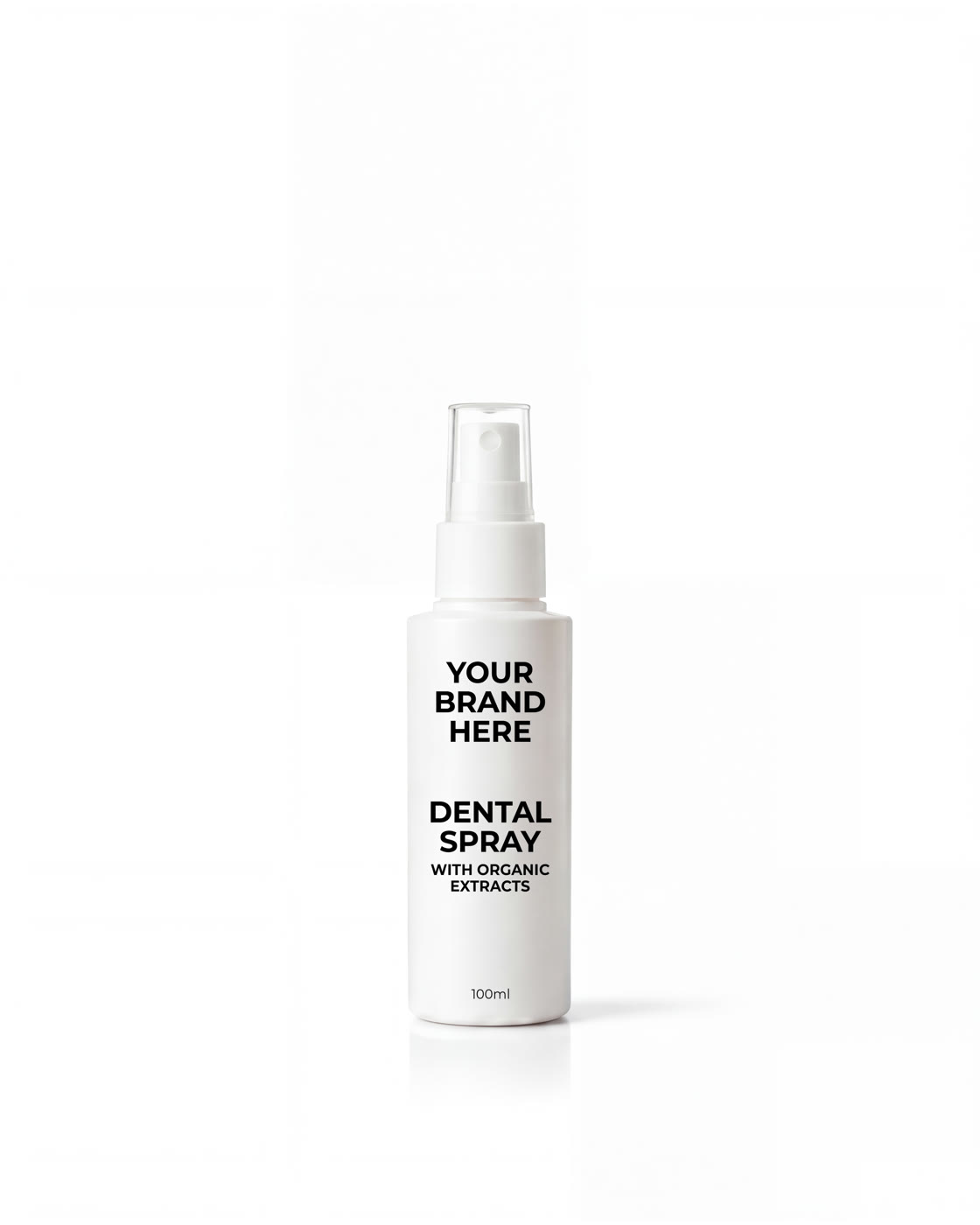 Dental spray with organic extracts (Natural mint flavour) | 100 ml — white label