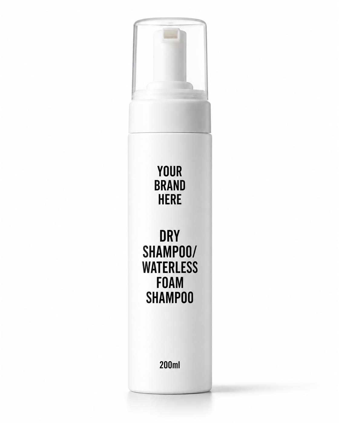 Dry Shampoo/ Waterless foam shampoo I 200 ml — white label