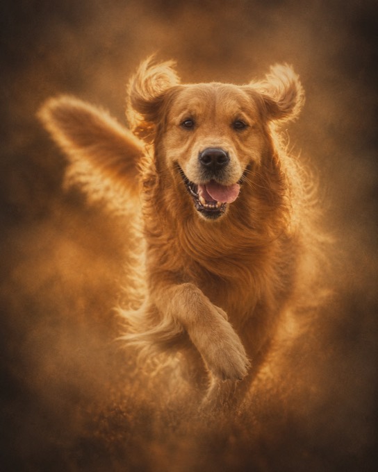Happy pet cared for with PURUS.PET products — Marius Taran
